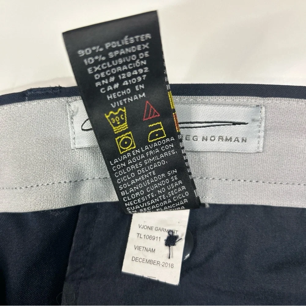 Greg Norman Golf Pants Men’s 38/30 Black Performance Outdoors Pockets Athleisure